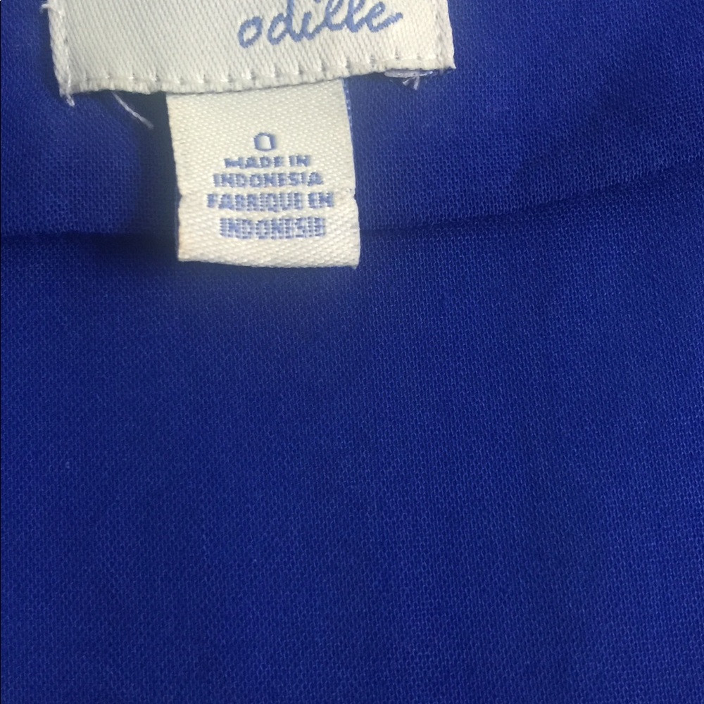 Odille ANTHROPOLOGIE Ruffle Front Mini Dress Sz O